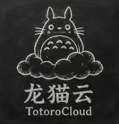 龙猫云品牌插画,复古海报风格
